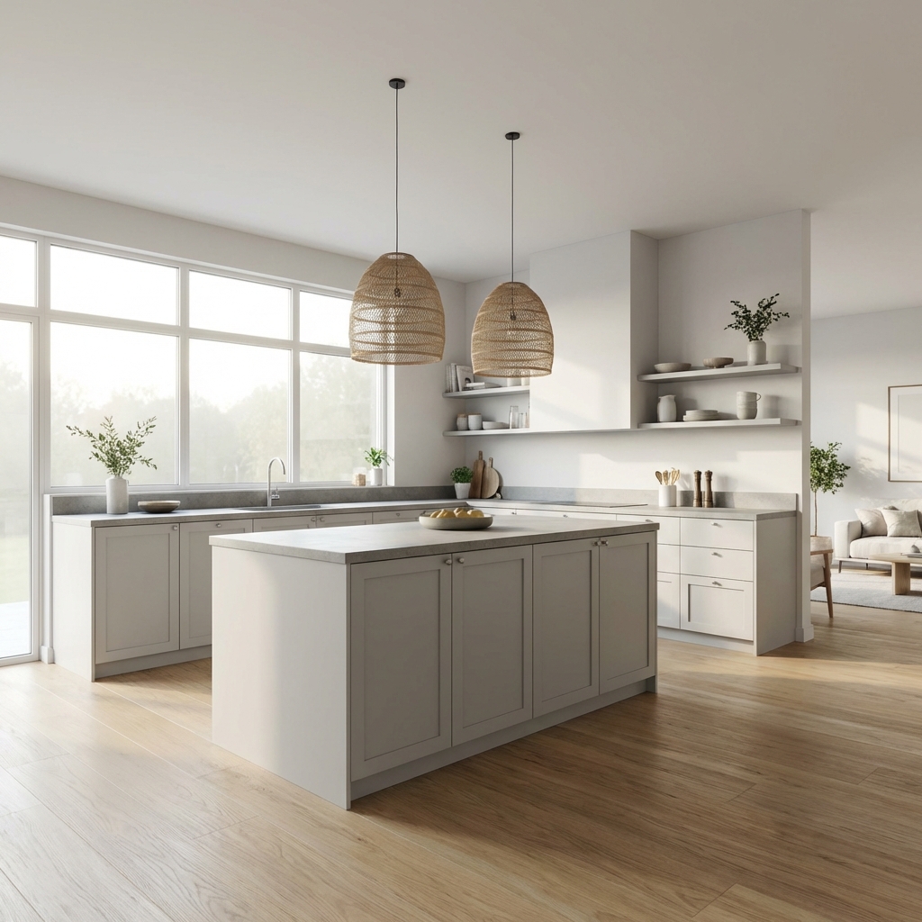 Grey Shaker Kitchen Scene