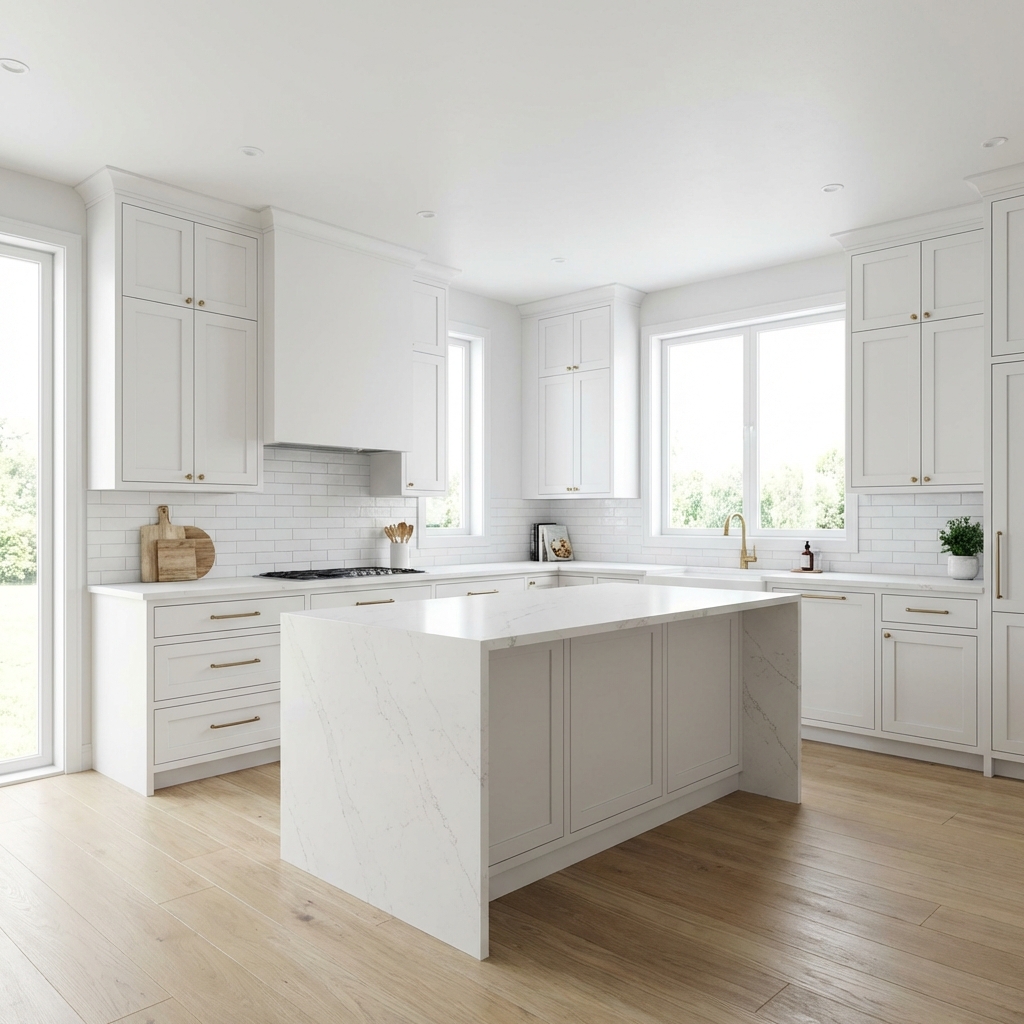 White Shaker Kitchen Scene