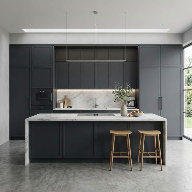Anthracite Shaker Kitchen Scene