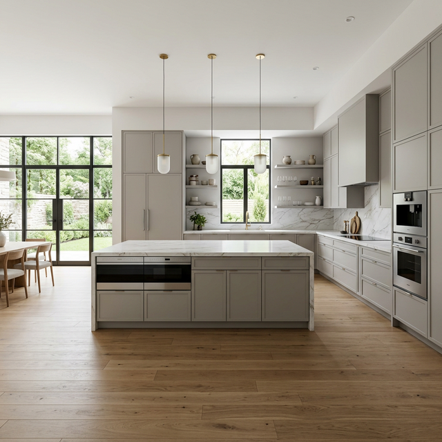 Grey Shaker Kitchen Scene